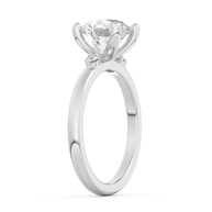 White gold - Central diamond 2.0 ct - view 5