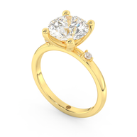 Yellow gold - Central diamond 3.0 ct - view 1