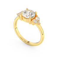 Yellow gold - Central diamond 1.5 ct - view 1