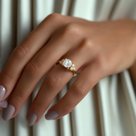 Carmel Coast Shine Diamond Ring 1.0, 1.5, 2.0, 3.0 Ct, Gold 14K