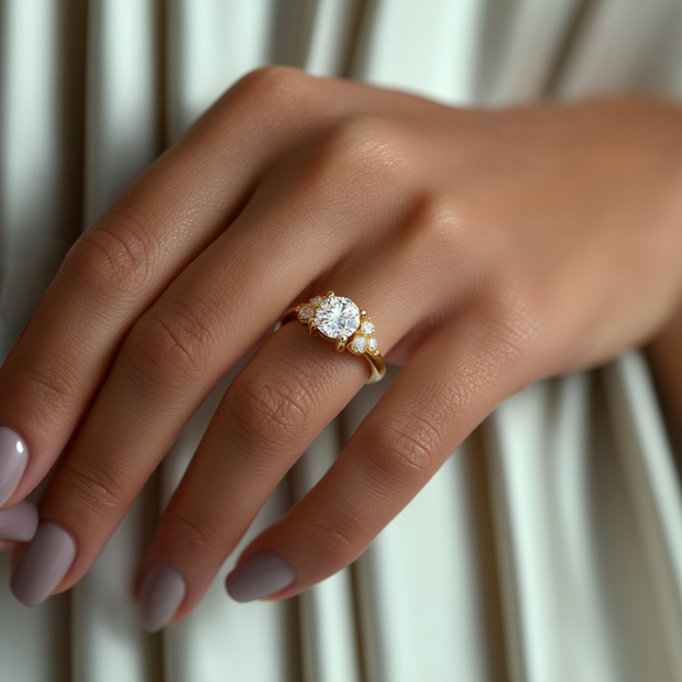 Carmel Coast Shine Diamond Ring 1.0, 1.5, 2.0, 3.0 Ct, Gold 14K