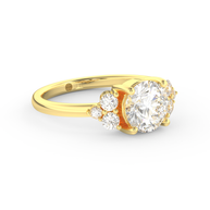 Yellow gold - Central diamond 1.5 ct - view 3