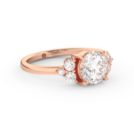 Rose gold - Central diamond 1.5 ct - view 3