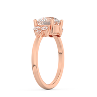 Rose gold - Central diamond 2.0 ct - view 5