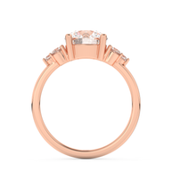 Rose gold - Central diamond 2.0 ct - view 6