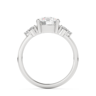 White gold - Central diamond 2.0 ct - view 6
