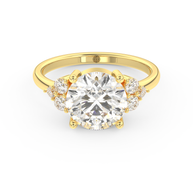Yellow gold - Central diamond 3.0 ct - view 2