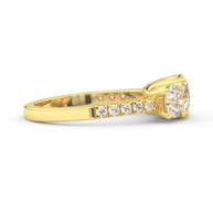 Palm Springs Radiance Diamond Ring 1.0, 1.5, 2.0, 3.0 Ct, Gold 14K