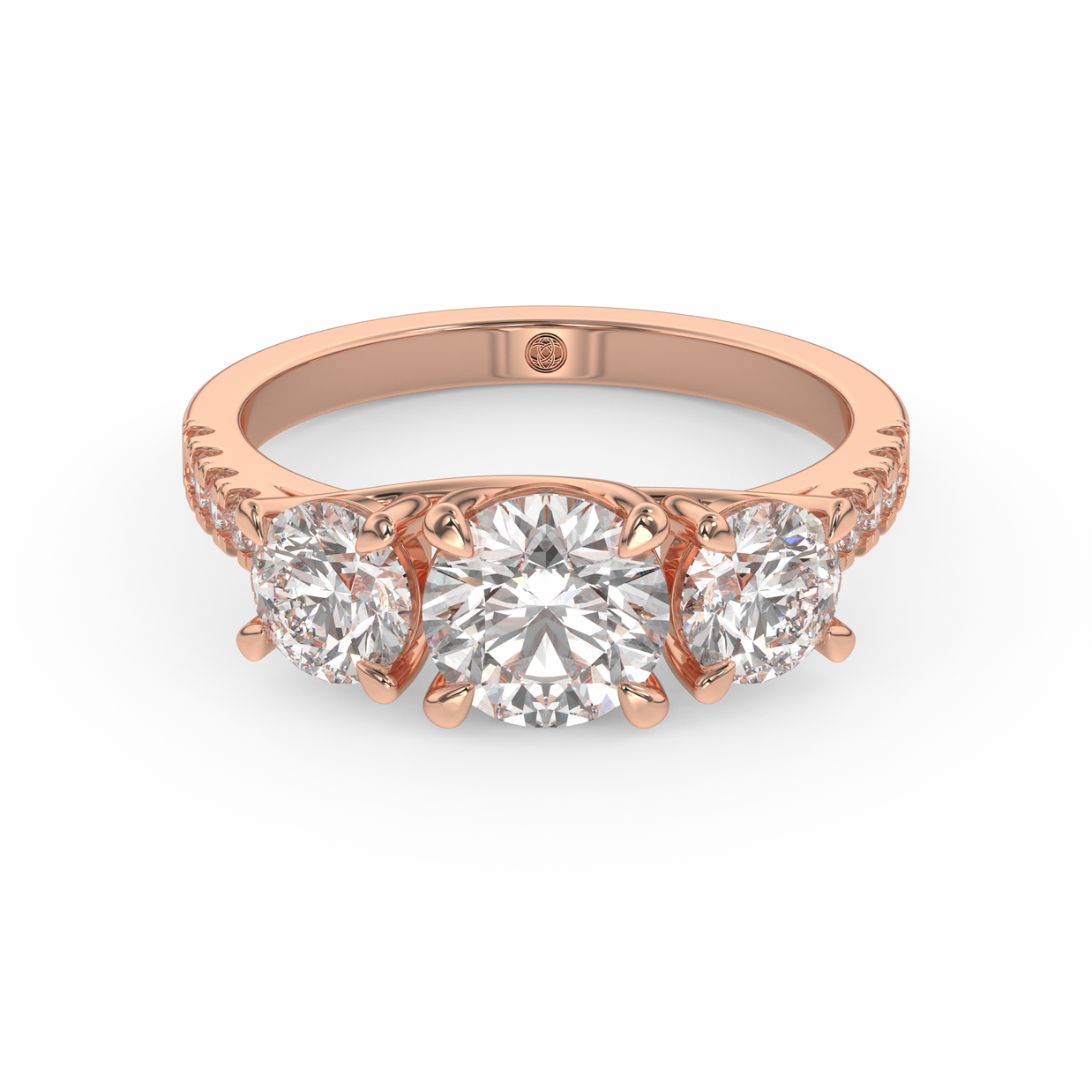 Palm Springs Radiance Diamond Ring 1.0, 1.5, 2.0, 3.0 Ct, Gold 14K