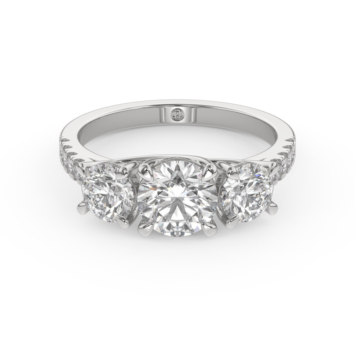 Palm Springs Radiance Diamond Ring 1.0, 1.5, 2.0, 3.0 Ct, Gold 14K
