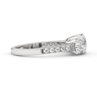 Palm Springs Radiance Diamond Ring 1.0, 1.5, 2.0, 3.0 Ct, Gold 14K