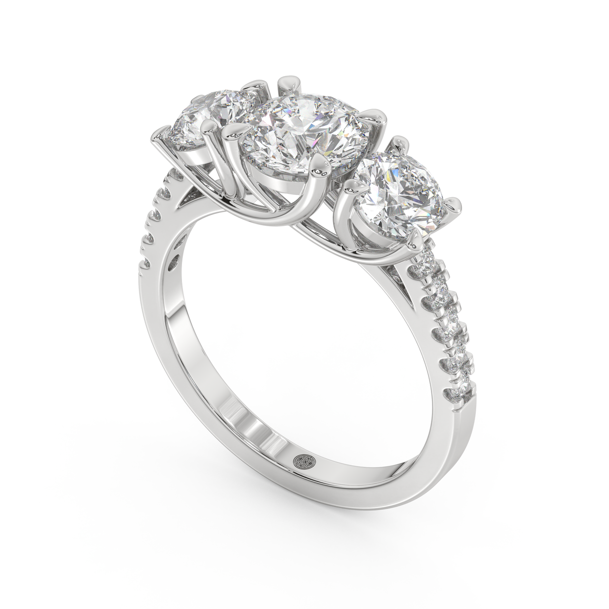 Palm Springs Radiance Diamond Ring 1.0, 1.5, 2.0, 3.0 Ct, Gold 14K