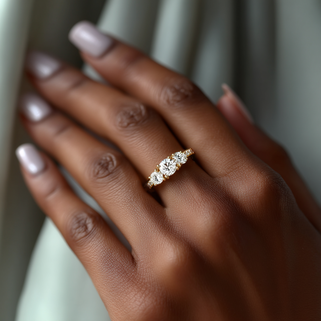 Palm Springs Radiance Diamond Ring 1.0, 1.5, 2.0, 3.0 Ct, Gold 14K