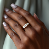 Palm Springs Radiance Diamond Ring 1.0, 1.5, 2.0, 3.0 Ct, Gold 14K