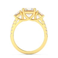 Yellow gold - Central diamond 2.0 ct - view 6
