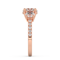 Rose gold - Central diamond 2.0 ct - view 7