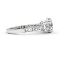 White gold - Central diamond 2.0 ct - view 3