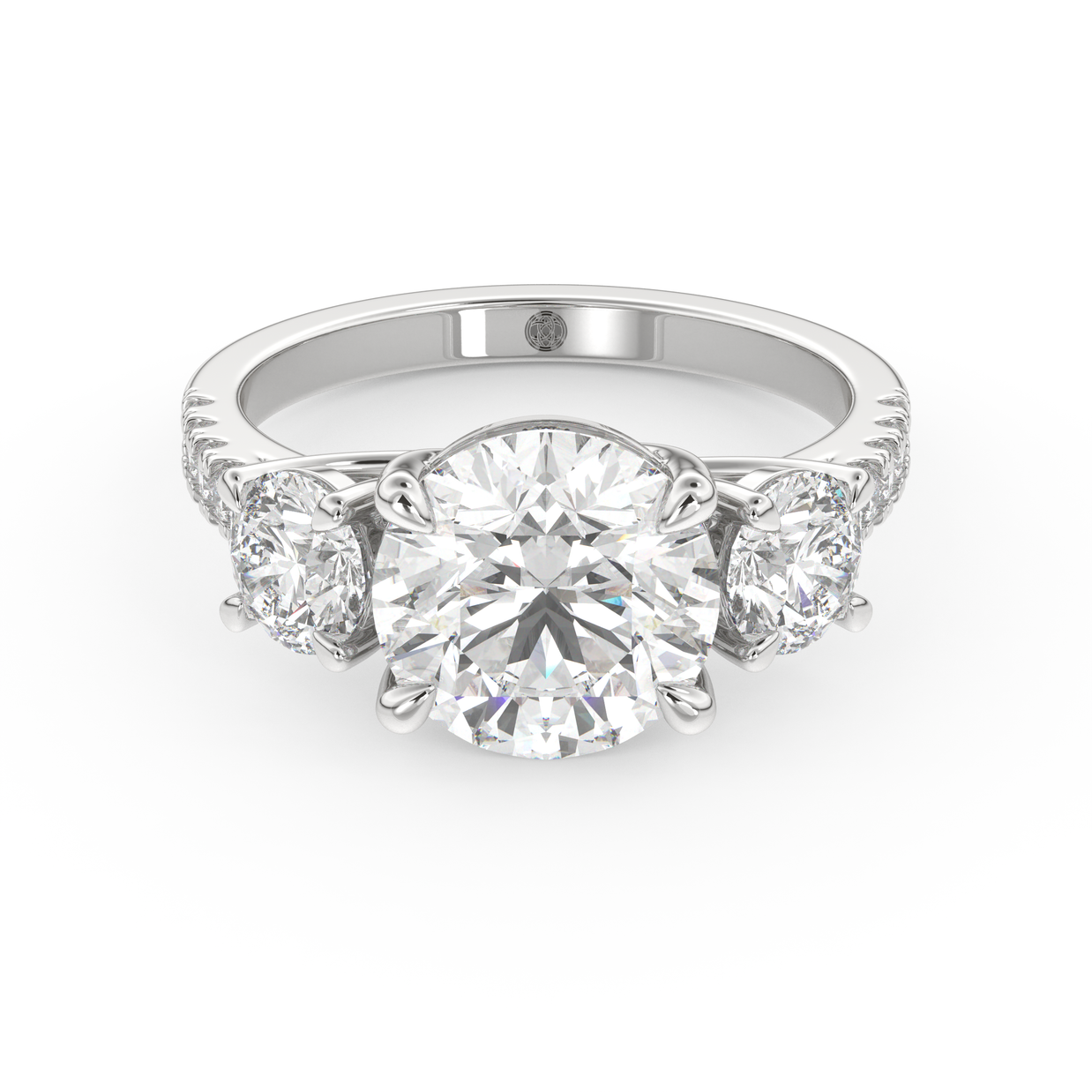 Palm Springs Radiance Diamond Ring 1.0, 1.5, 2.0, 3.0 Ct, Gold 14K