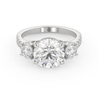 Palm Springs Radiance Diamond Ring 1.0, 1.5, 2.0, 3.0 Ct, Gold 14K