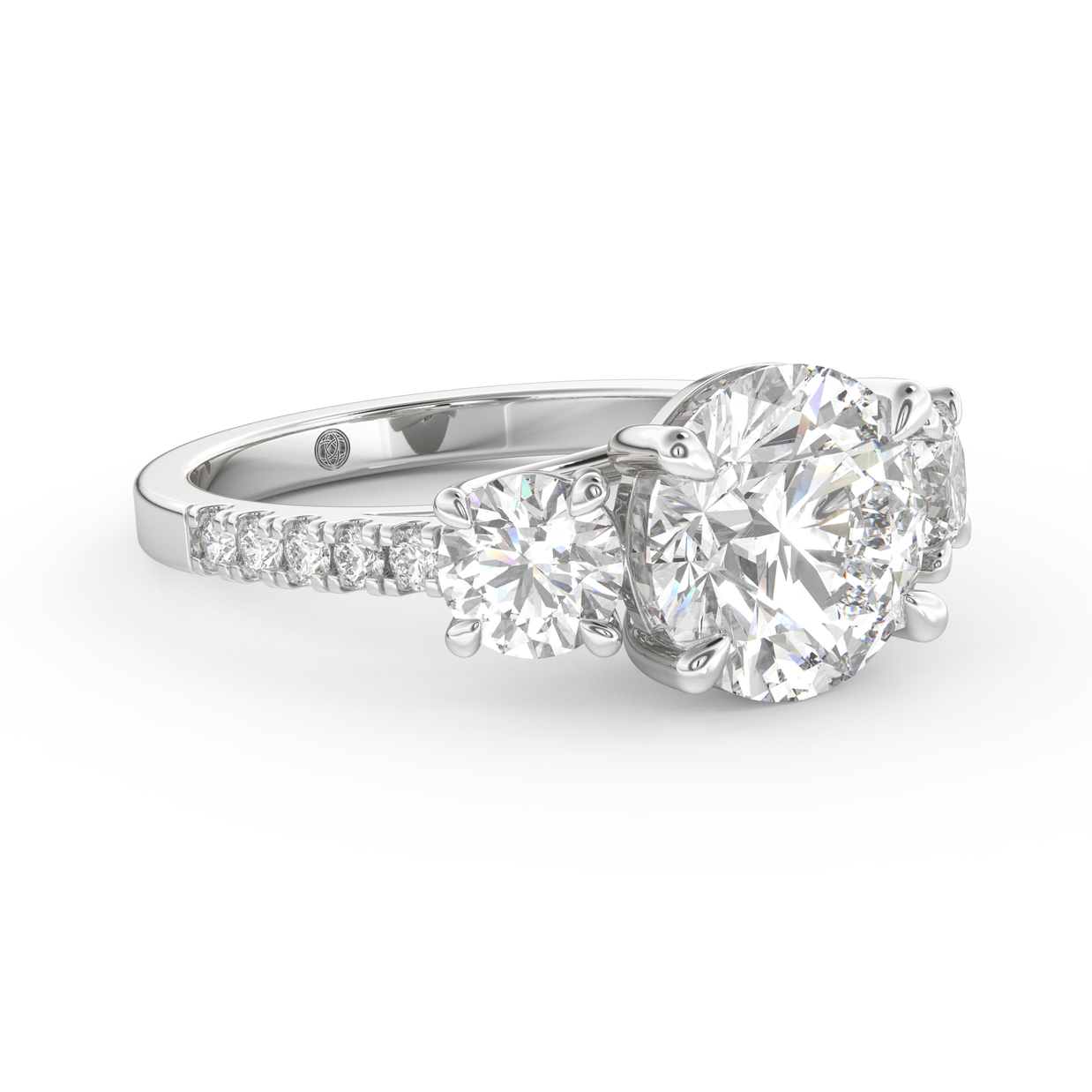 Palm Springs Radiance Diamond Ring 1.0, 1.5, 2.0, 3.0 Ct, Gold 14K