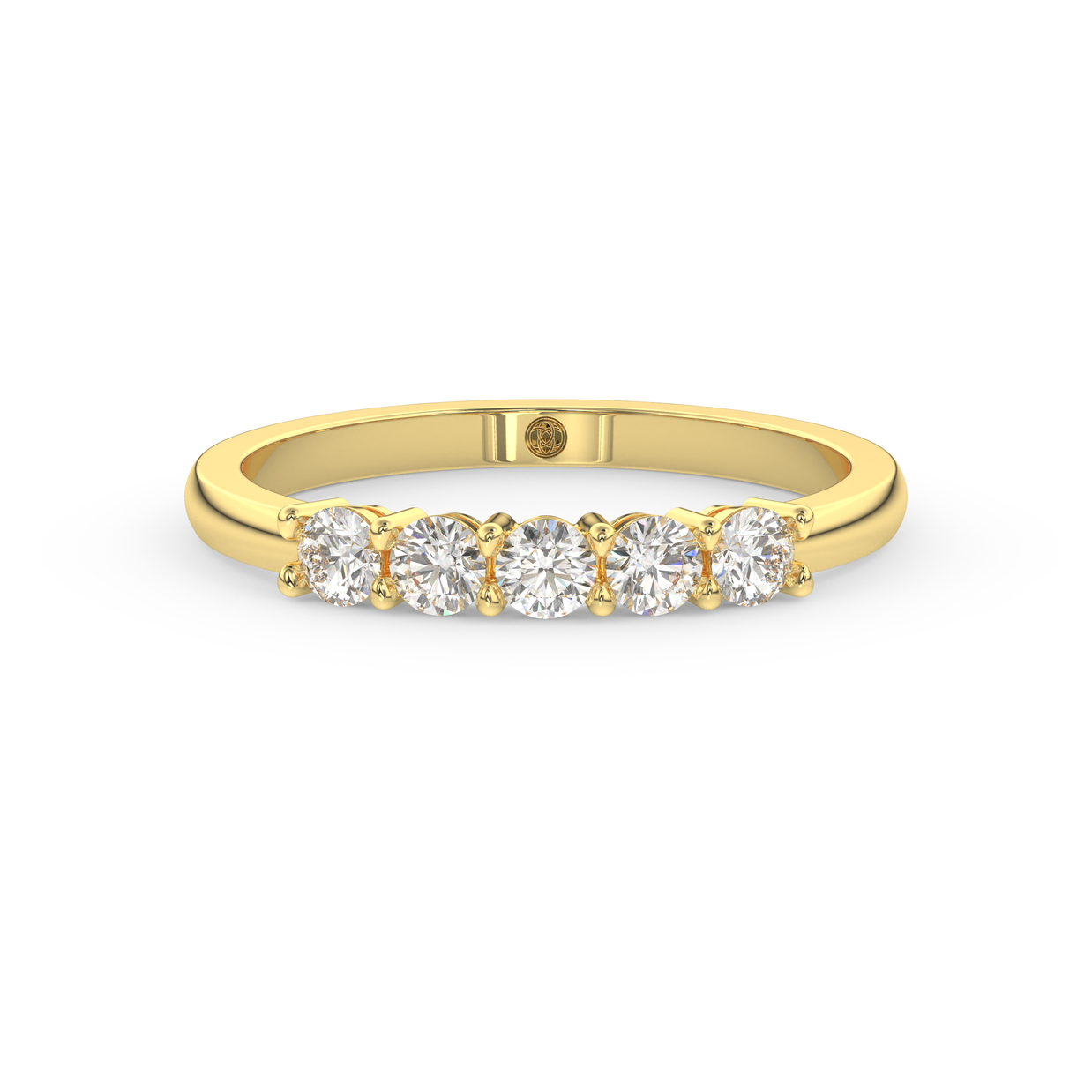 Band - Yellow gold 0.50 ct - view 2
