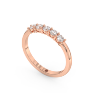 Band - Rose gold 0.50 ct - view 1