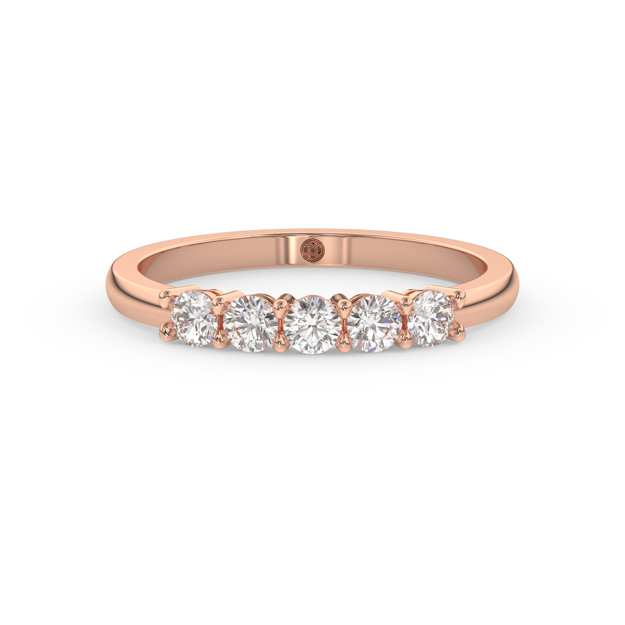 Band - Rose gold 0.50 ct - view 2