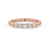 Band - Rose gold 0.50 ct - view 2