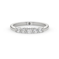Band - White gold 0.50 ct - view 2