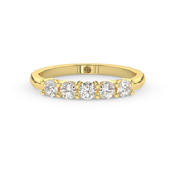Band - Yellow gold 0.75 ct - view 2