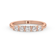 Band - Rose gold 0.75 ct - view 2