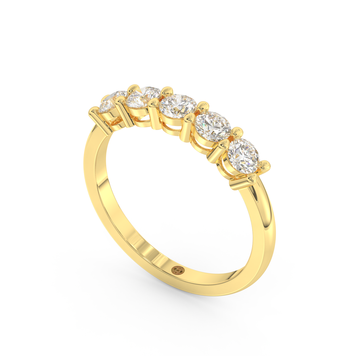 Band - Yellow gold 1.00 ct - view 1