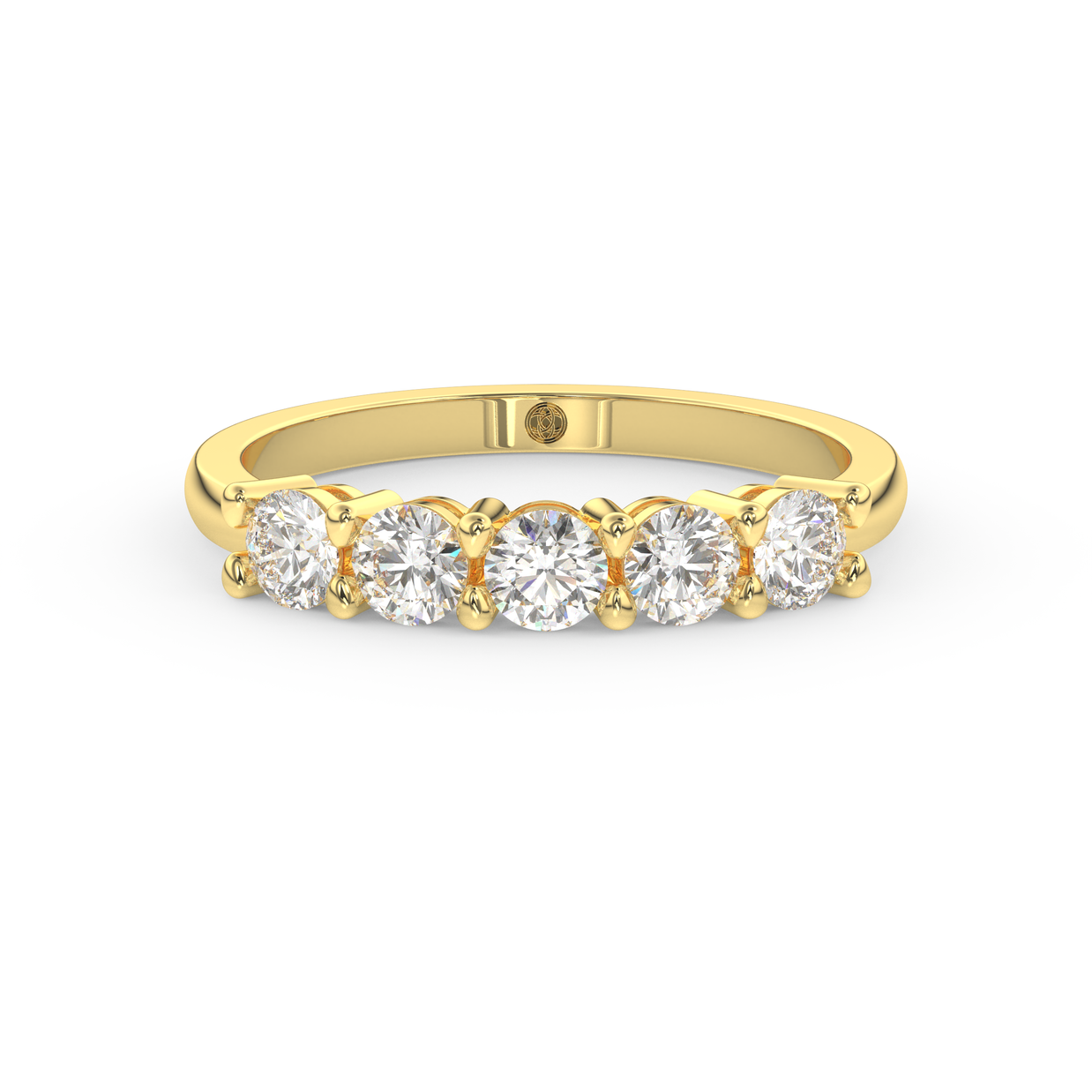 Band - Yellow gold 1.00 ct - view 2
