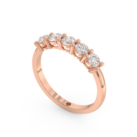 Band - Rose gold 1.00 ct - view 1
