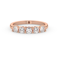 Band - Rose gold 1.00 ct - view 2