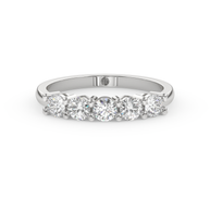Band - White gold 1.00 ct - view 2