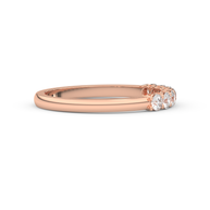 Band - Rose gold 0.35 ct - view 3