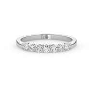 Band - White gold 0.35 ct - view 2