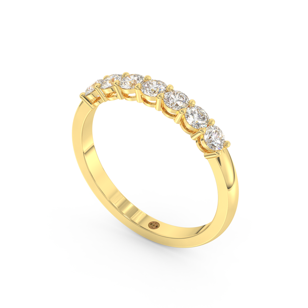 Band - Yellow gold 0.49 ct - view 1