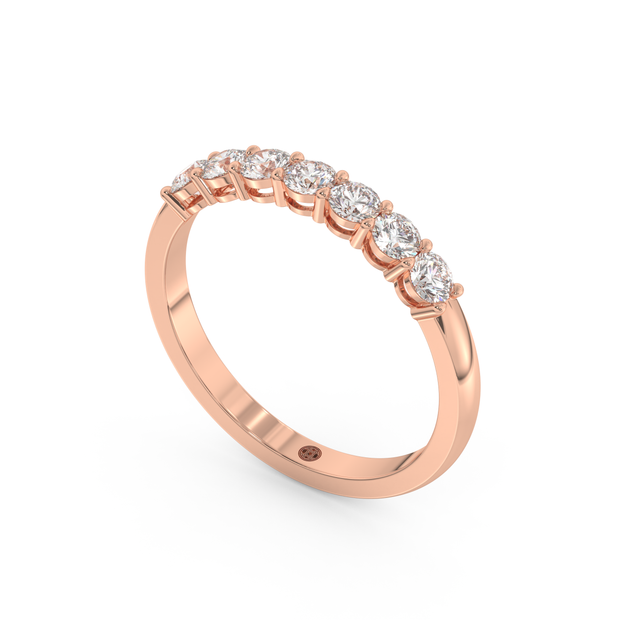 Band - Rose gold 0.49 ct - view 1