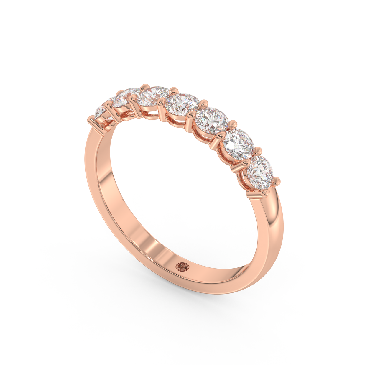 Band - Rose gold 0.70 ct - view 1