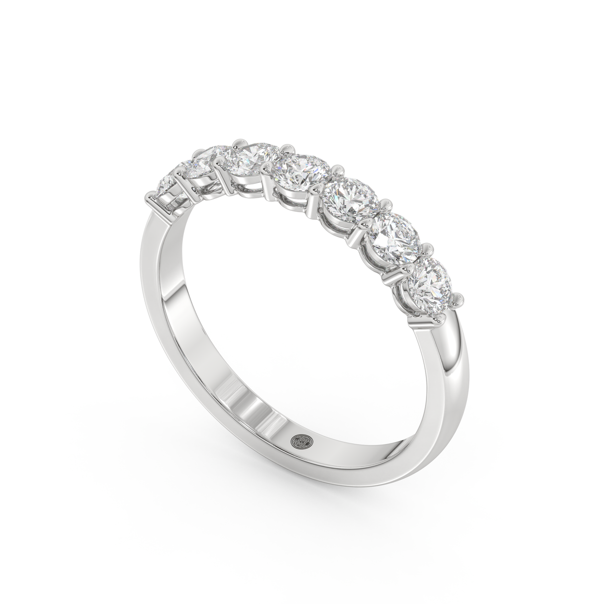 Band - White gold 0.70 ct - view 1