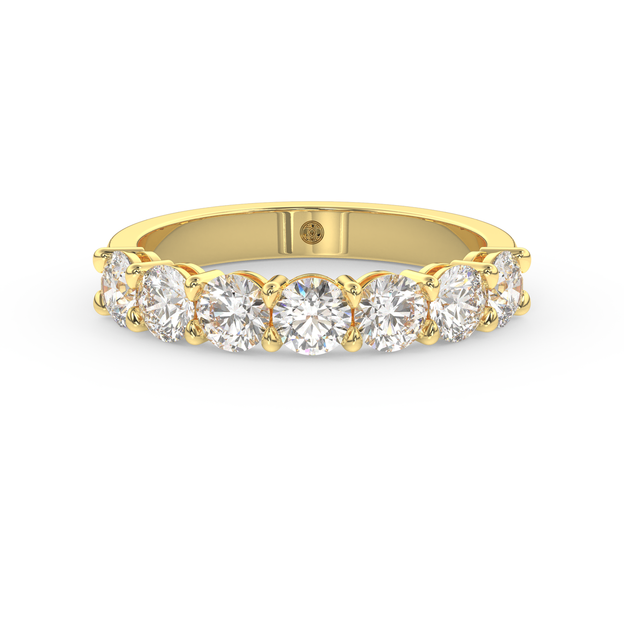 Band - Yellow gold 1.40 ct - view 2