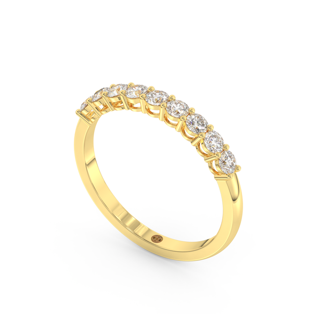Band - Yellow gold 0.45 ct - view 1