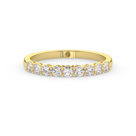 Band - Yellow gold 0.45 ct - view 2