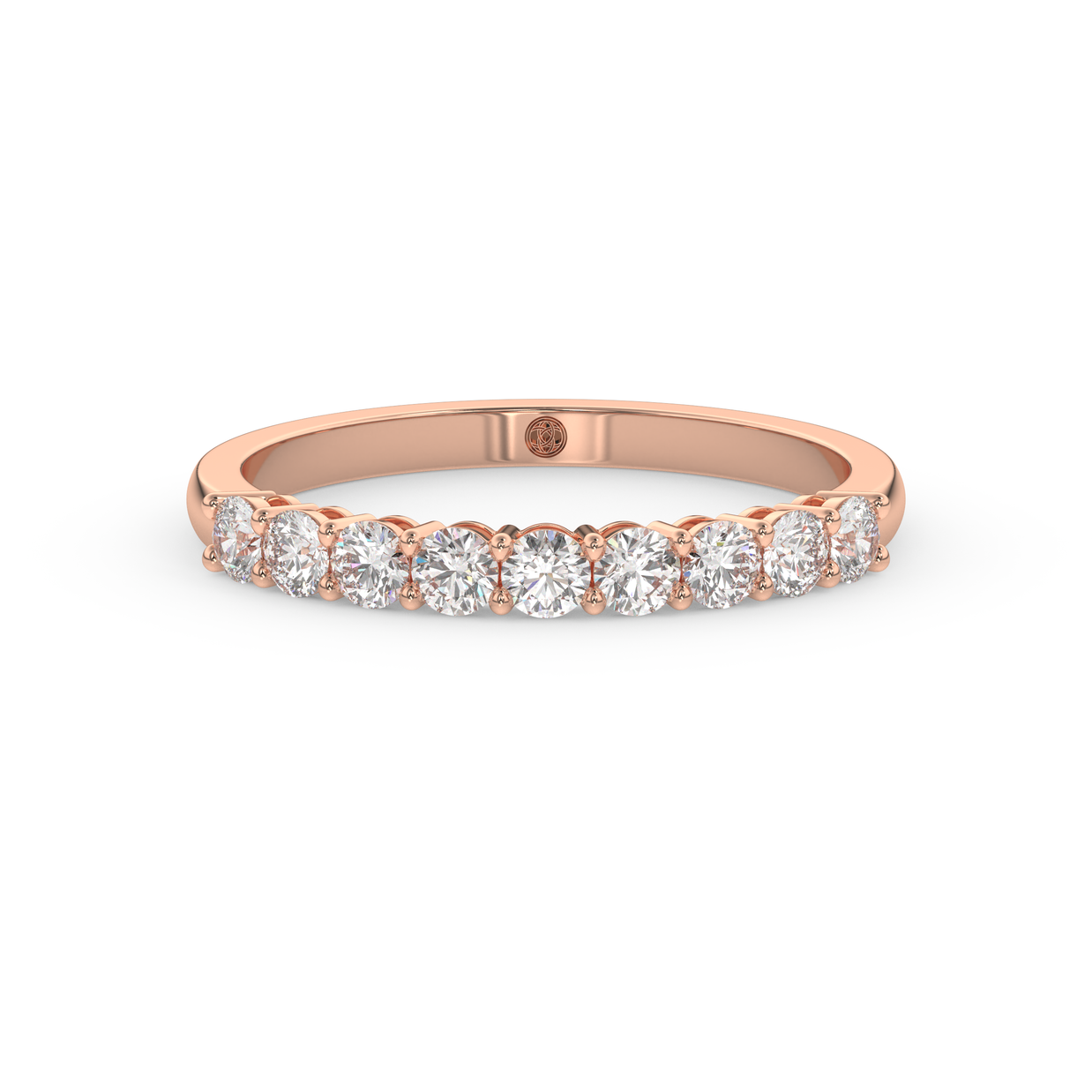 Band - Rose gold 0.45 ct - view 2