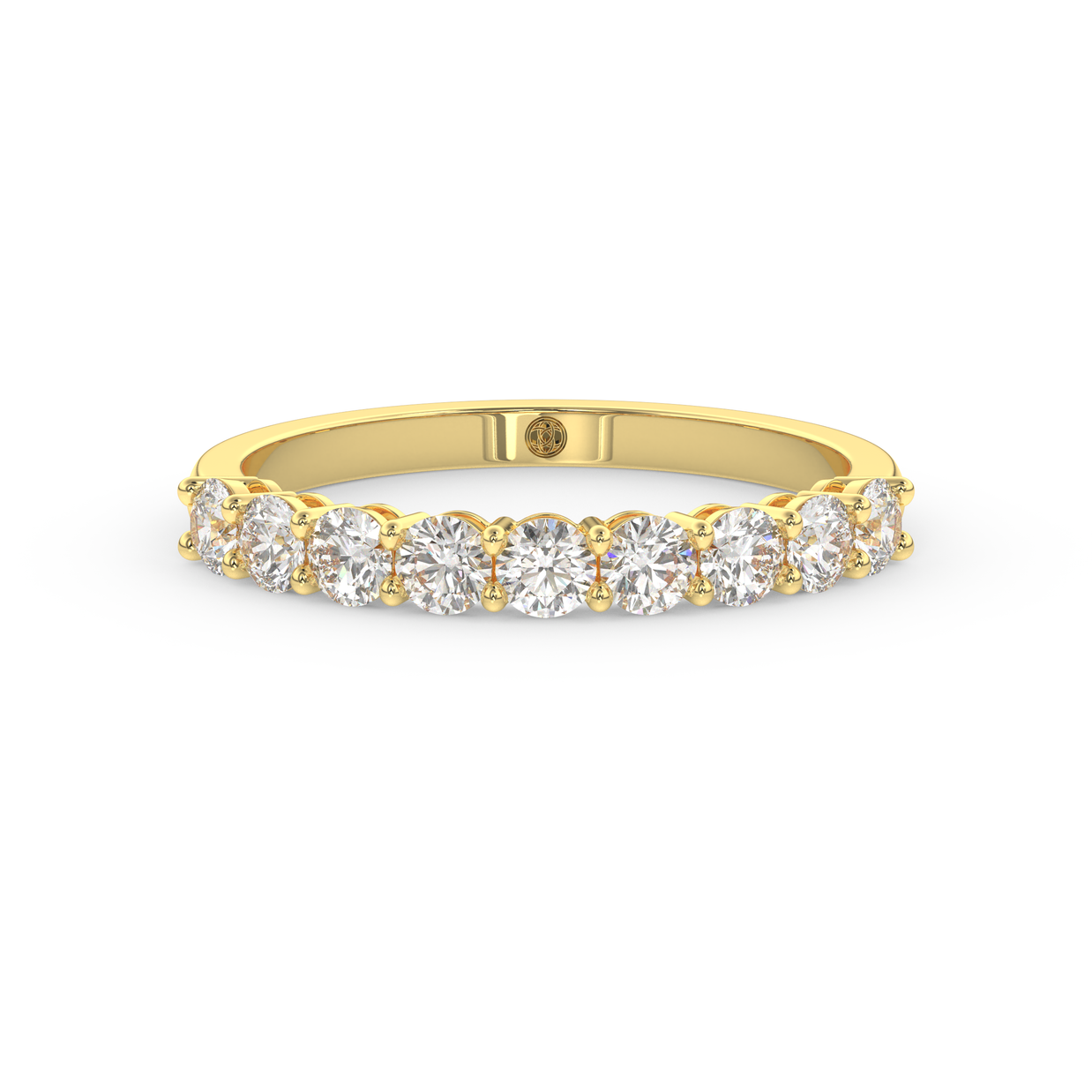 Band - Yellow gold 0.65 ct - view 2