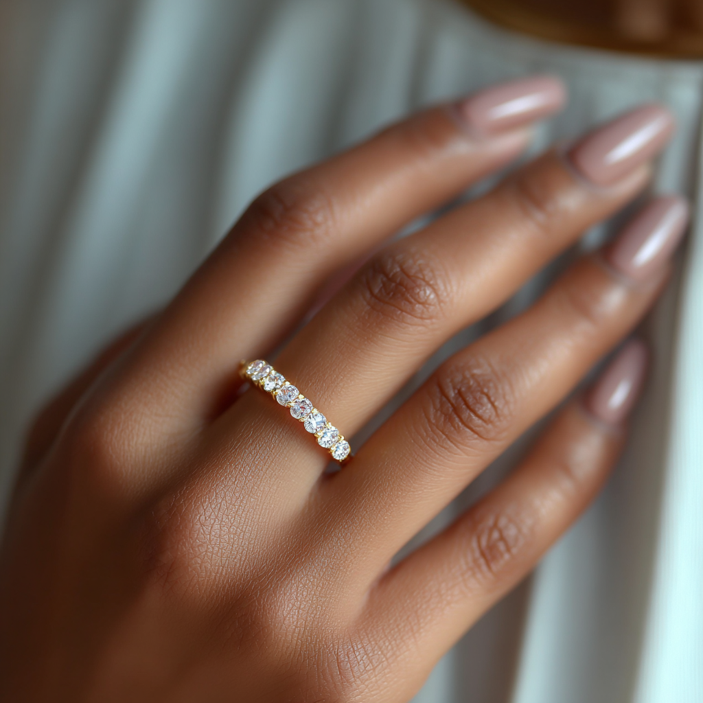 Napa Starlight Diamond Band, Gold 14K