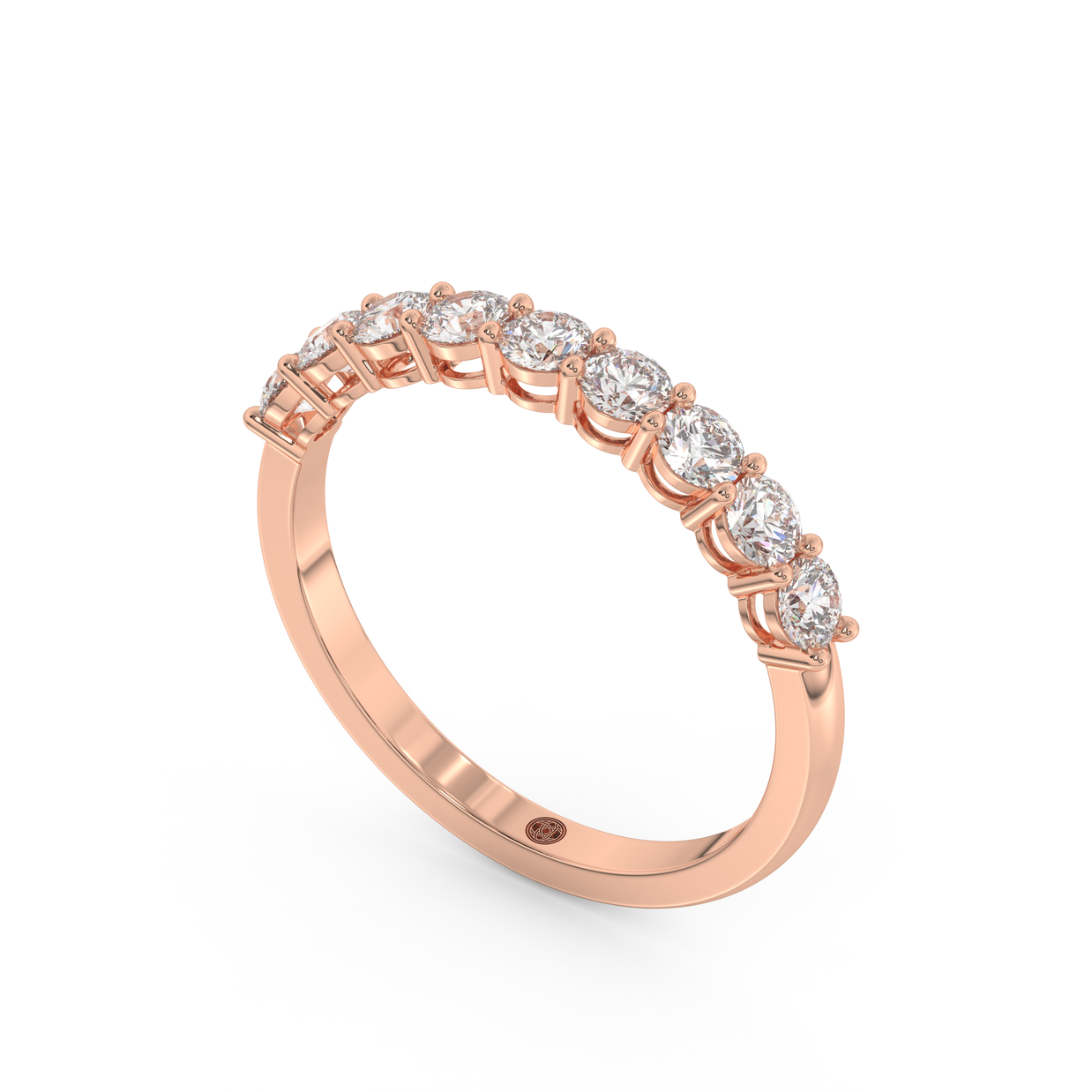 Band - Rose gold 0.65 ct - view 1