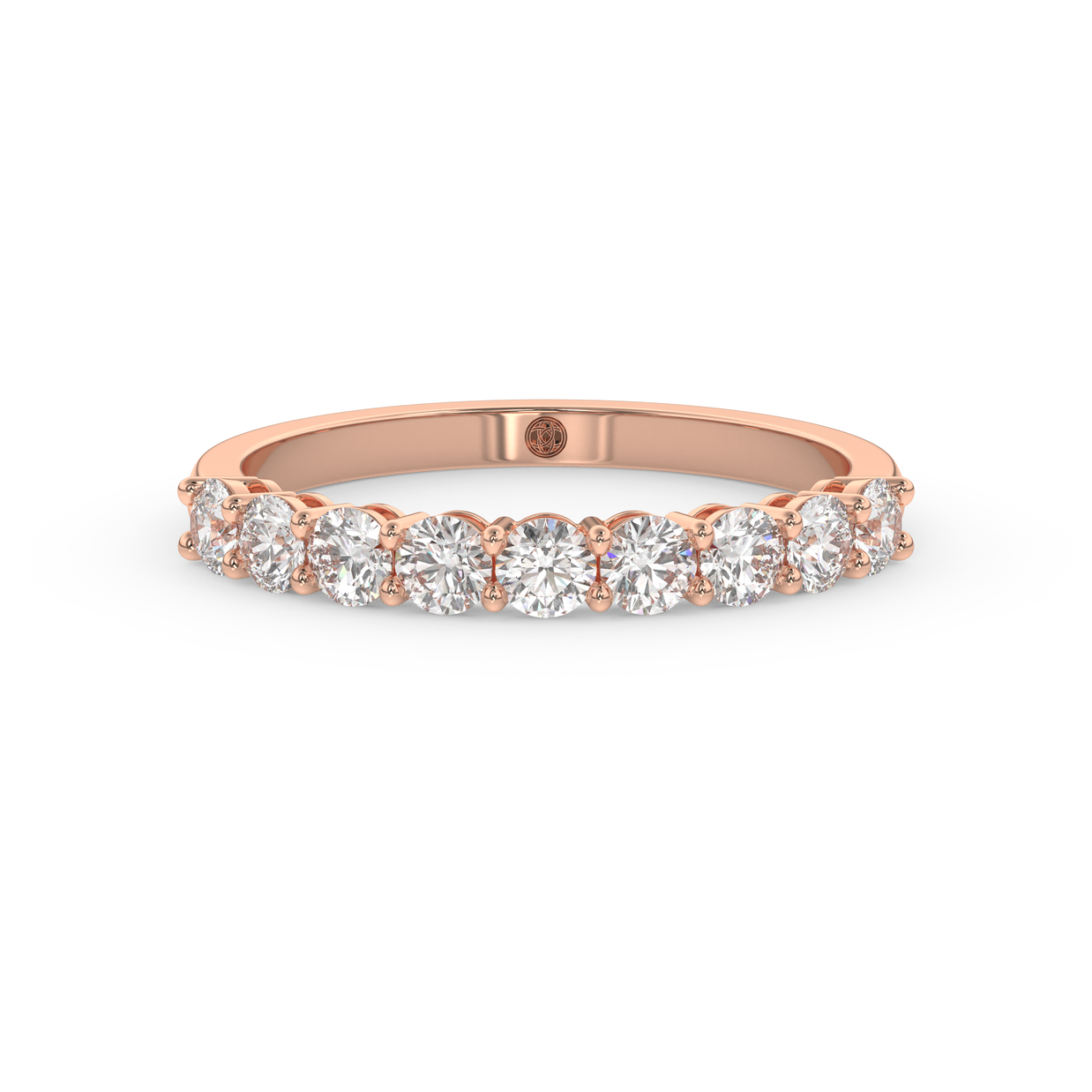 Band - Rose gold 0.65 ct - view 2